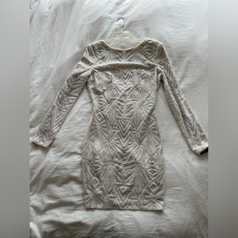 Dress the Population White Sequence Dress